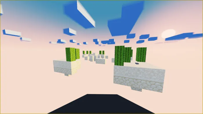 Арена с кактусами для стрельбы из лука