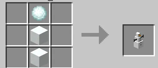 Крафт снеговика