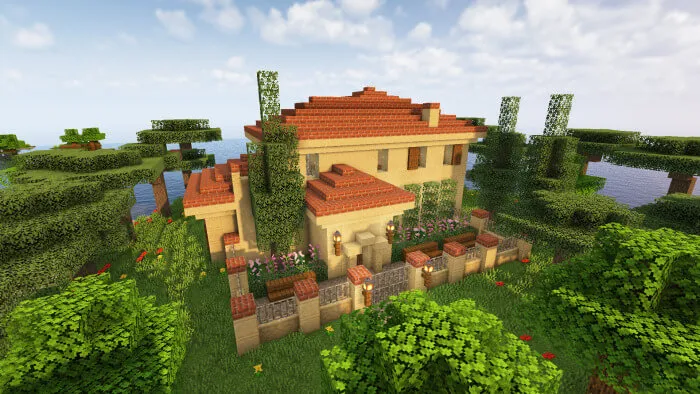 Растительность рядом с домом