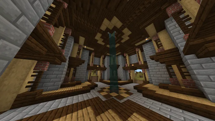 Вид внутри башни