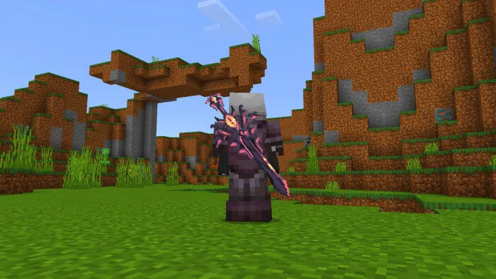 Демонический меч сзади