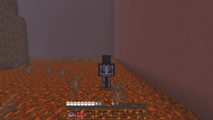 Игрок на карте в виде скелета