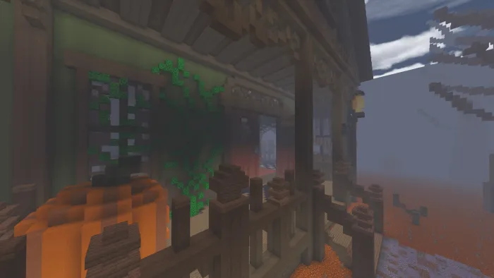 Крыльцо жуткого замка