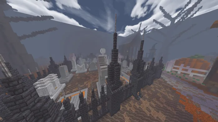 Вид кладбища