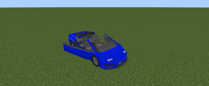 Синий ламборгини в игре