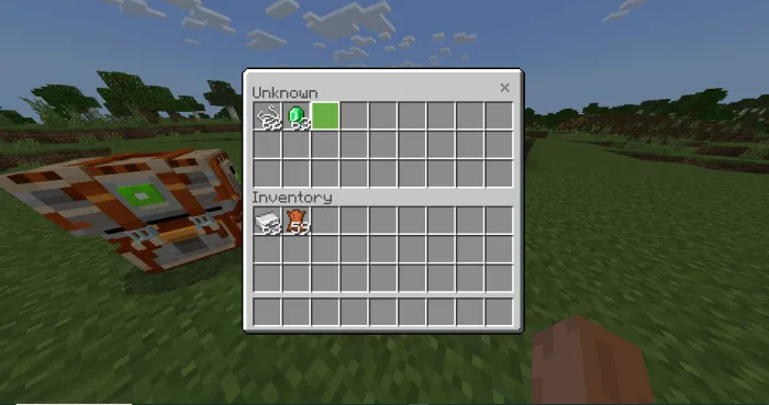 Интерфейс рюкзака