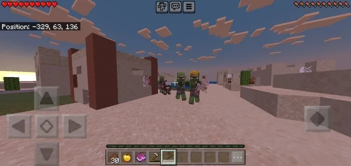 Зомби атакуют игрока