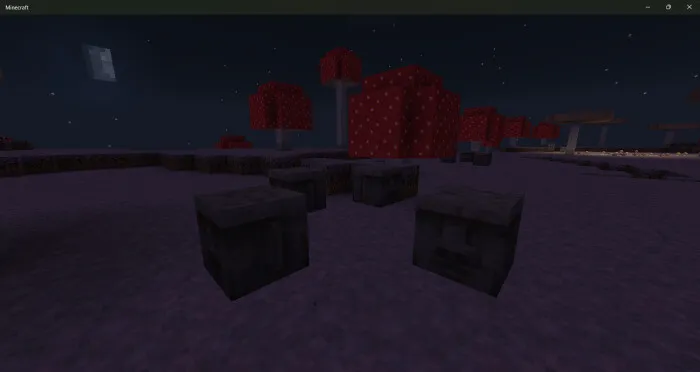 Блоки Моаи ночью