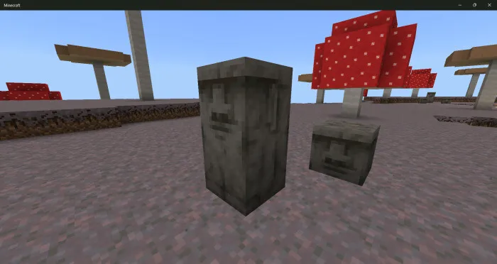 Блоки Моаи днем