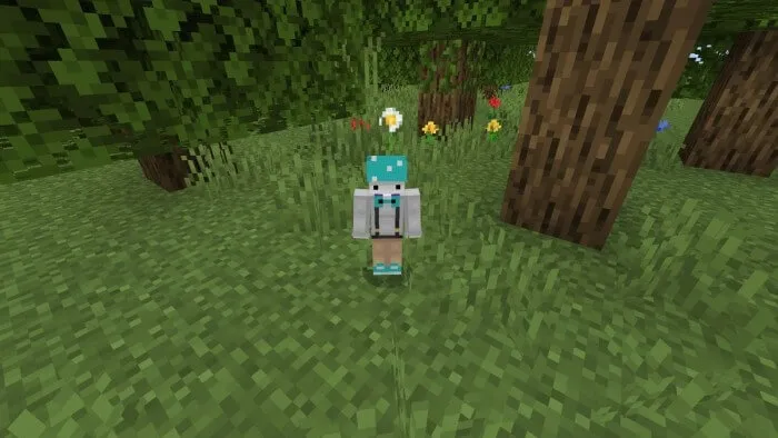 Синий грибной человечек