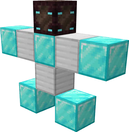 Получение алмазного голема