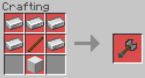 Крафт железного боевого топора