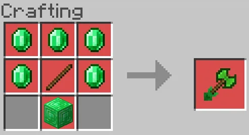 Крафт изумрудного боевого топора