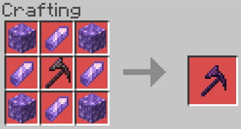Крафт аметистового топора