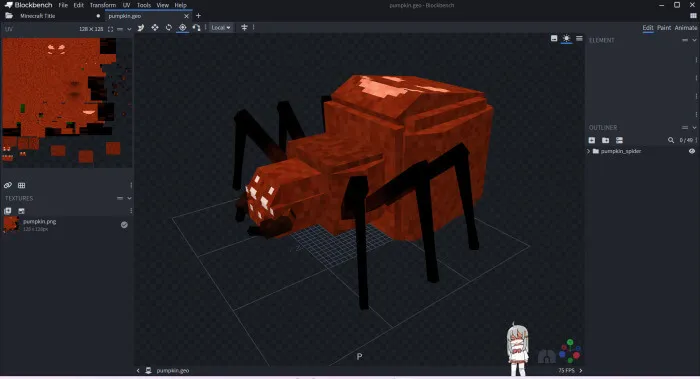 Скриншот тыквенного паука