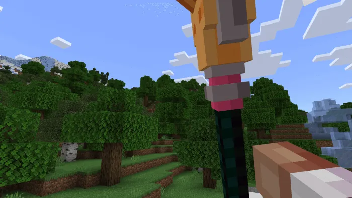 Жезл в руках игрока