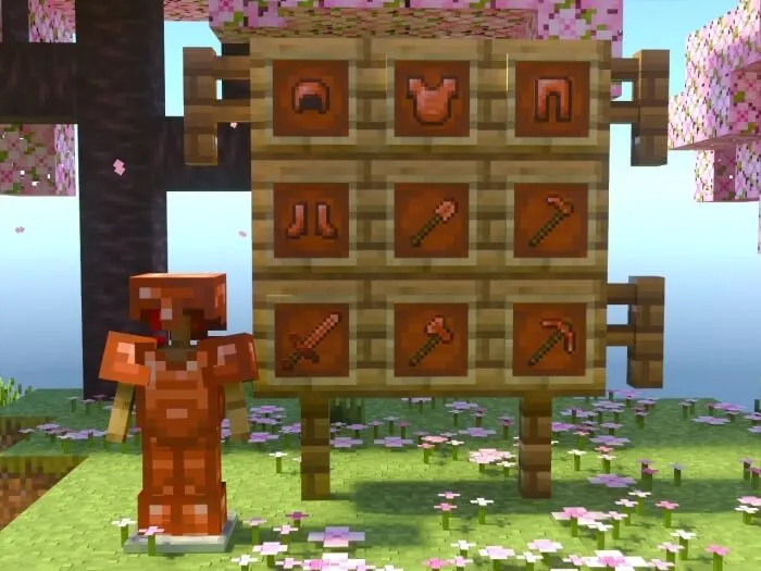 Медные инструменты и броня