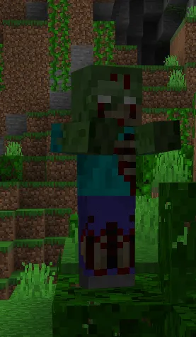 Кровавый зомби в игре