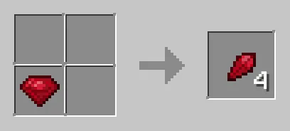 Получение осколка рубина