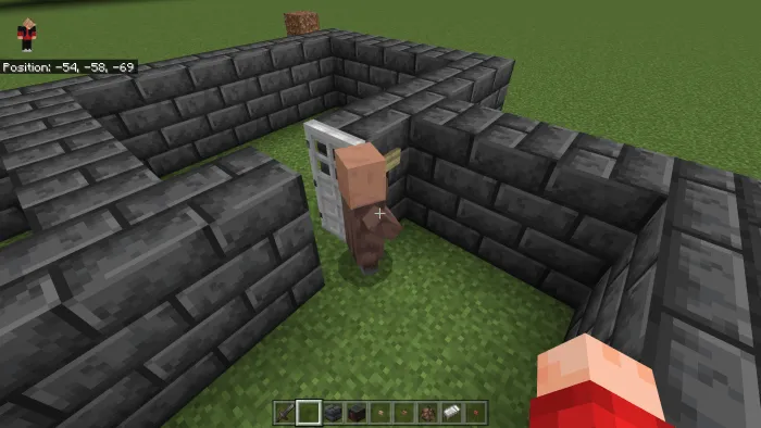 Жители взаимодействует с кнопками