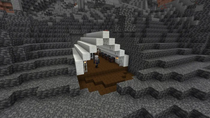 Вид шахты разбойников