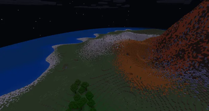 Извержение вулкана в ночи