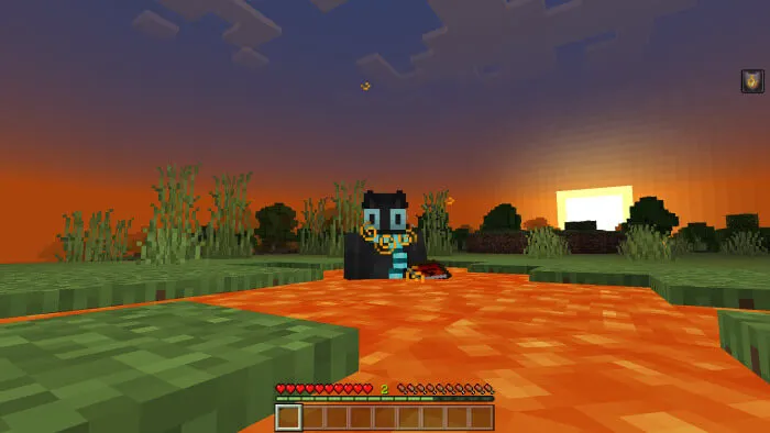 Игрок с эффектом сопротивления огню