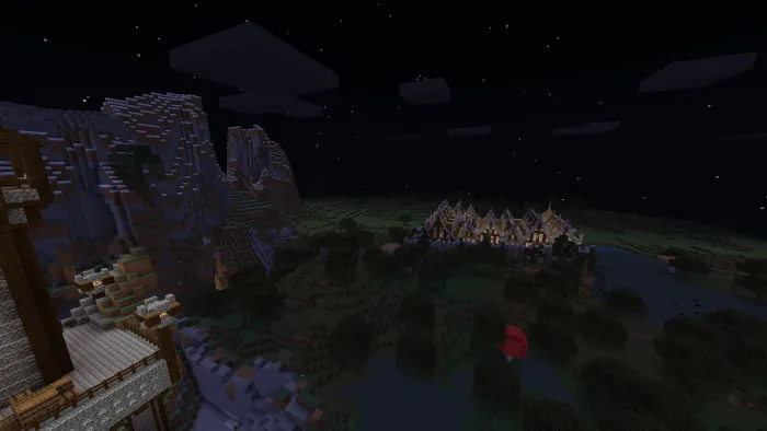 Ночная карта с высоты