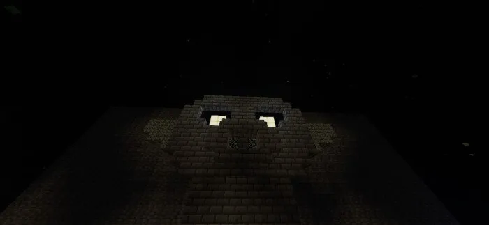 Страшное лицо посреди ночи