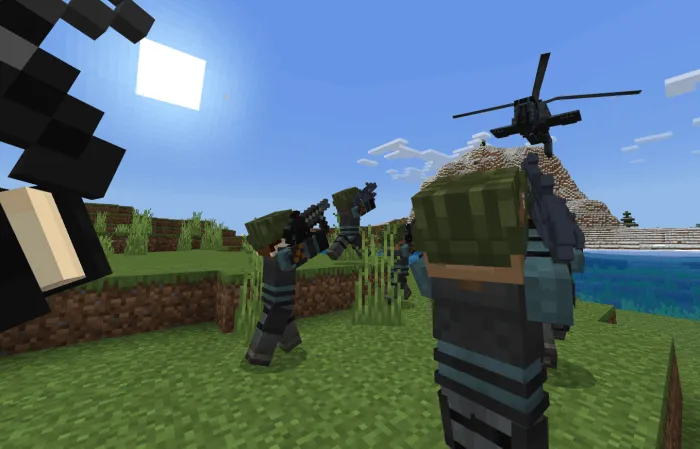 Военные НПС и вертолет