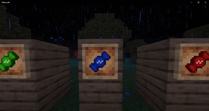 Синяя конфета