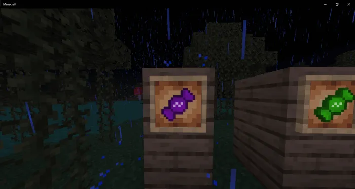 Фиолетовая конфета