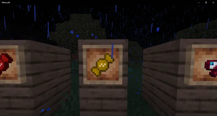 Желтая конфета