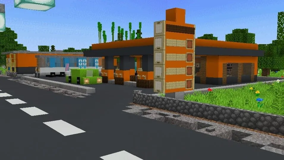 Заправка возле шоссе