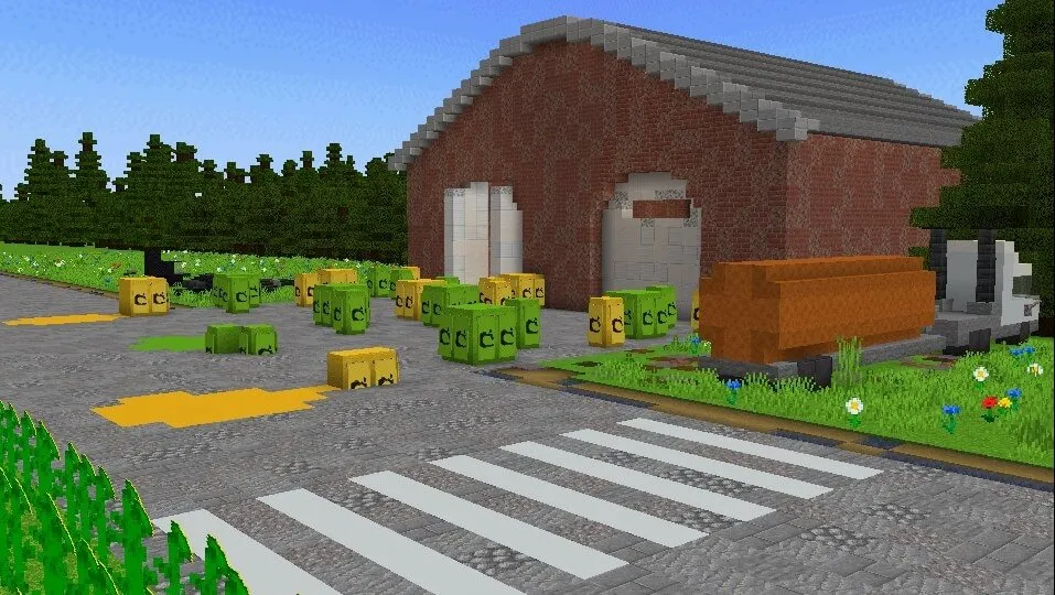 Большой амбар и грузовик