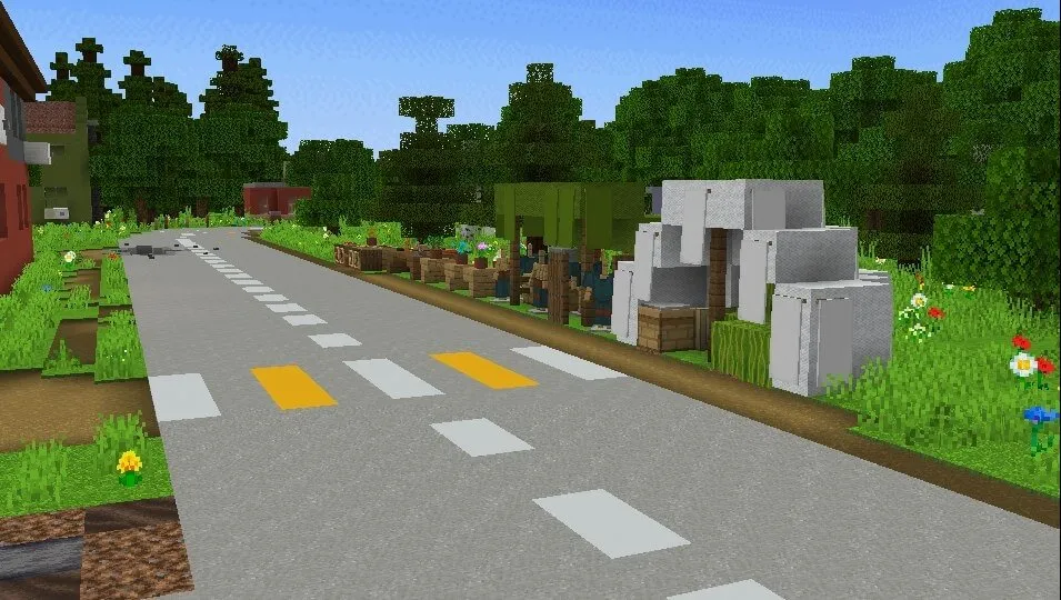 Палатки продавцов у дороги