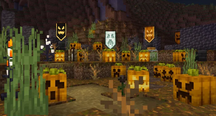 Жуткие головы из тыкв