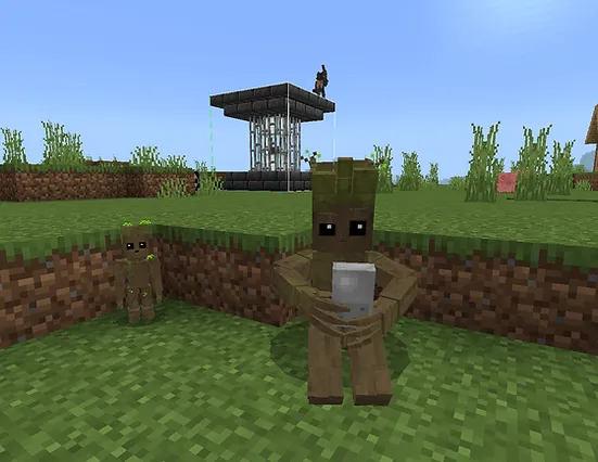 Играющий Грут