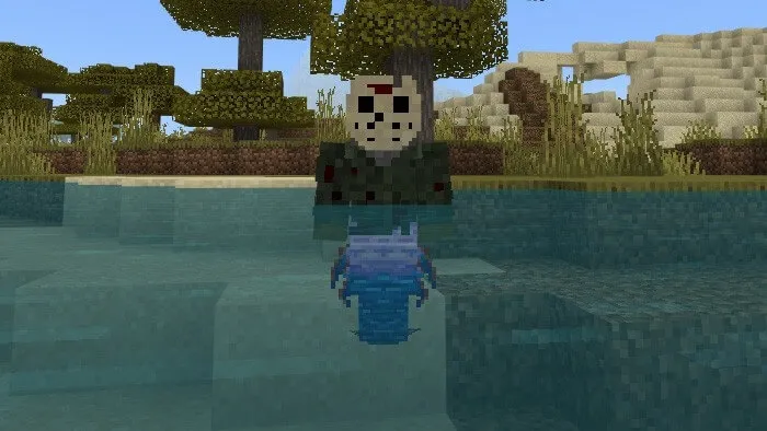 Игрок с хвостом русалки