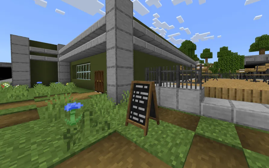 Вход в кафе