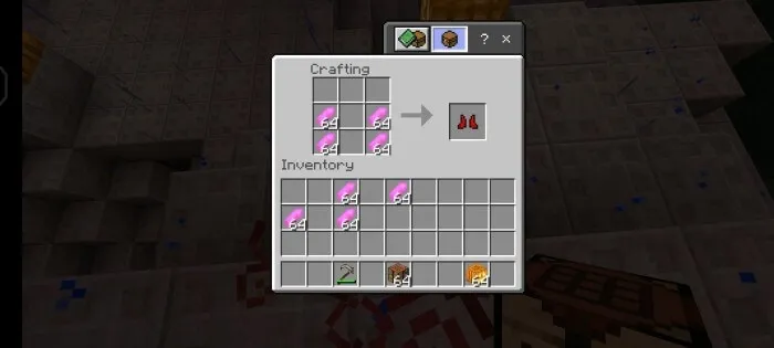 Крафт ботинок брони голода