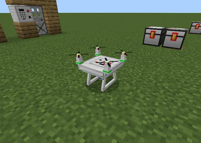 Дрон в Майнкрафт