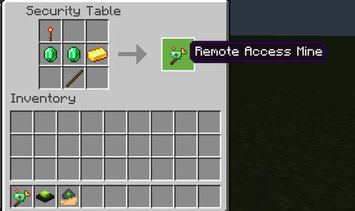 Крафт дистанционного управления от мины