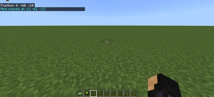 Невидимая мина в Майнкрафт