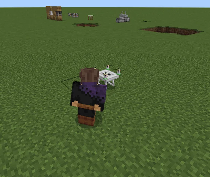 Дрон в Майнкрафт
