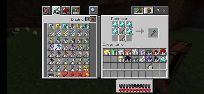 Рецепт крафта алмазного молота