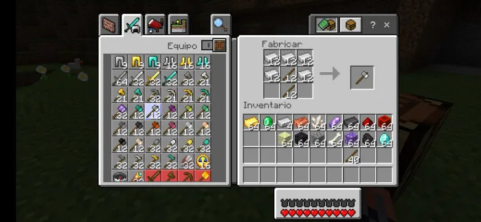 Рецепт крафта железного молота