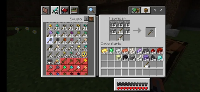 Рецепт крафта каменного молота