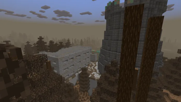 Постройки в сосновых лесах