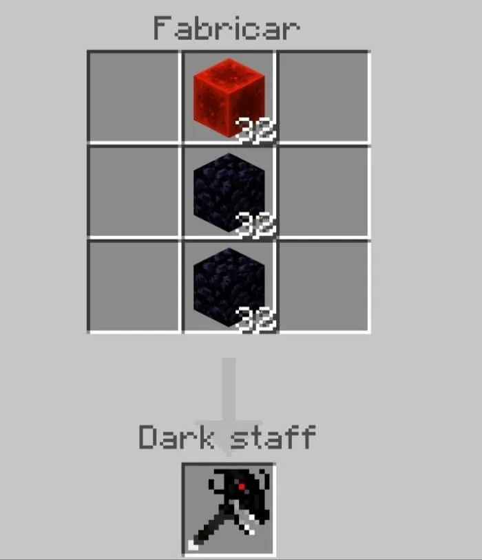 Крафт темного посоха